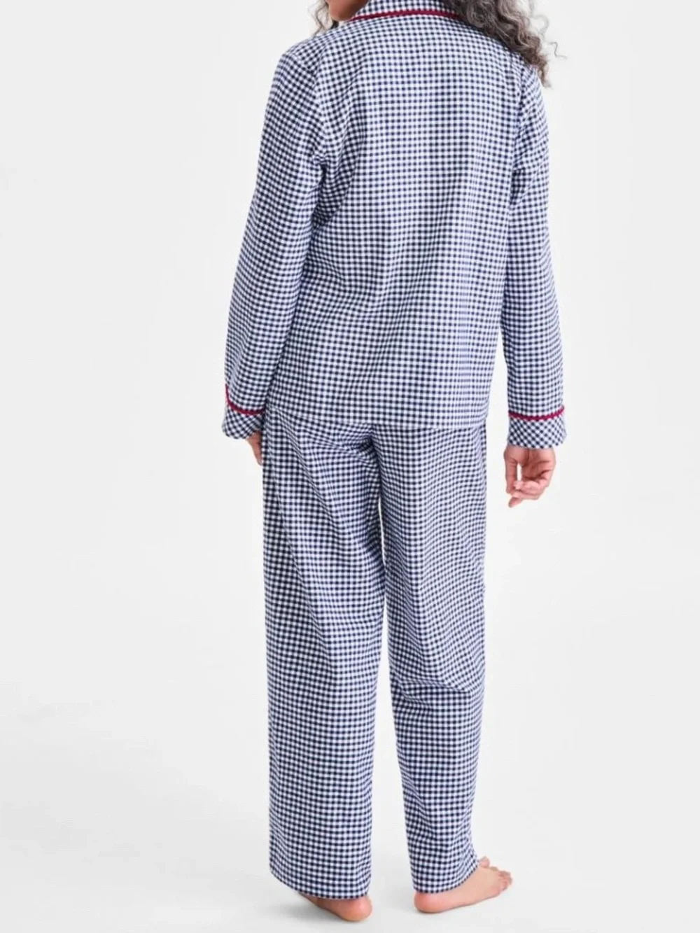 Charter Club Women's 2-Pc. Cotton Flannel Packaged Pajamas Set, Gingham Check - Picture 2 of 4